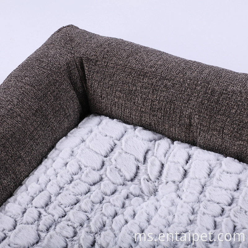 Chenille Fabric Unik Produk Pet Borong Mewah Mewah Bed